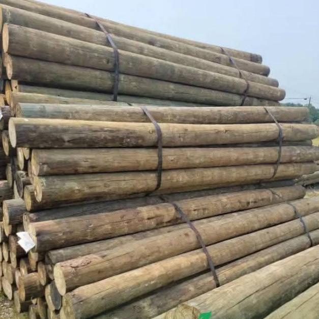 9ft treated pole (4-6" diameter)